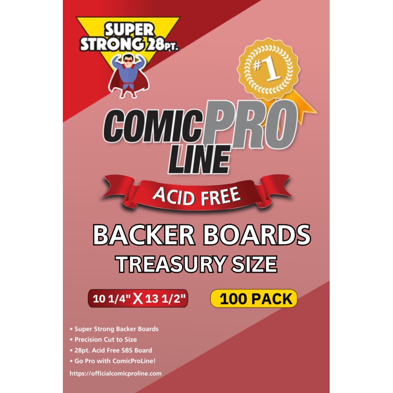 28PT Treasury Comic Backing Boards