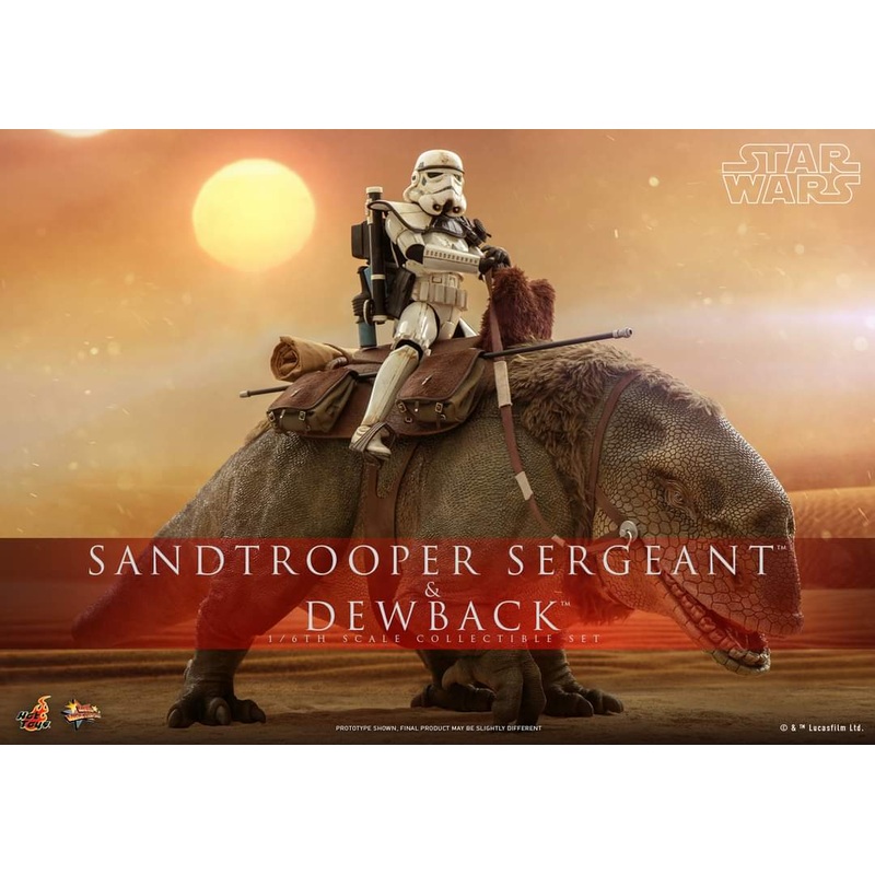 Hot Toys Sandtrooper Sergeant and Dewback Figure Set Sixth Scale Star Wars Limited Collectible
