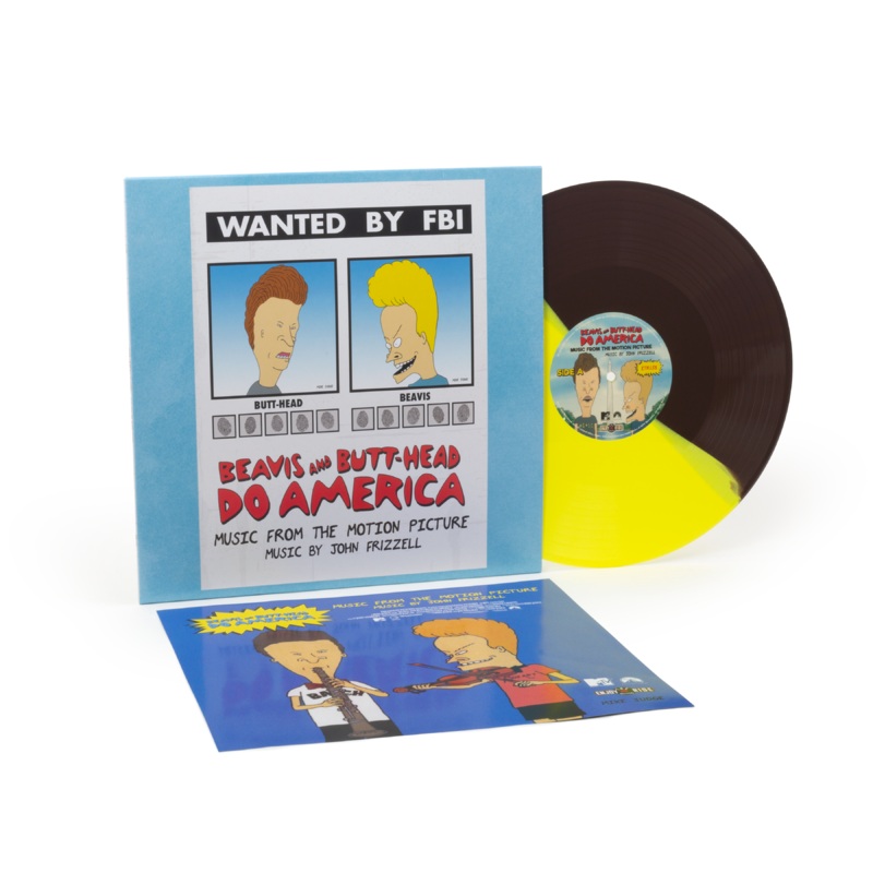 Beavis and Butt-Head Do America – Music From the Motion Picture LP Mondo Exclusive White House Lawn Split Color Vinyl