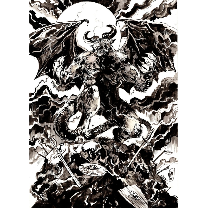 Vincenzo Riccardi Original Art Zodd Berserk Illustration