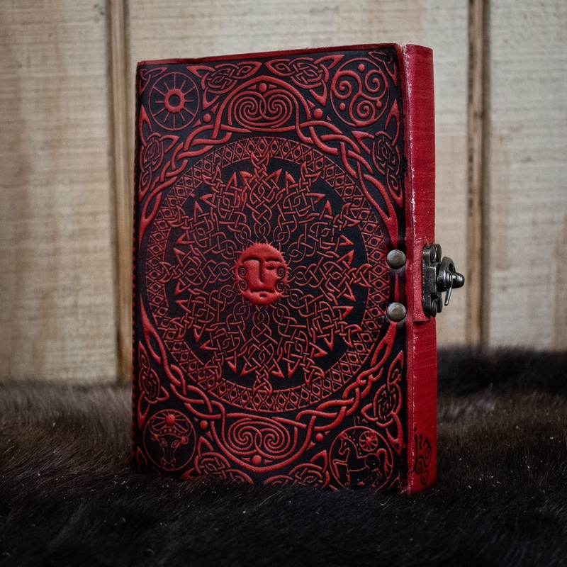 “Sun-Moon” Leather Journal