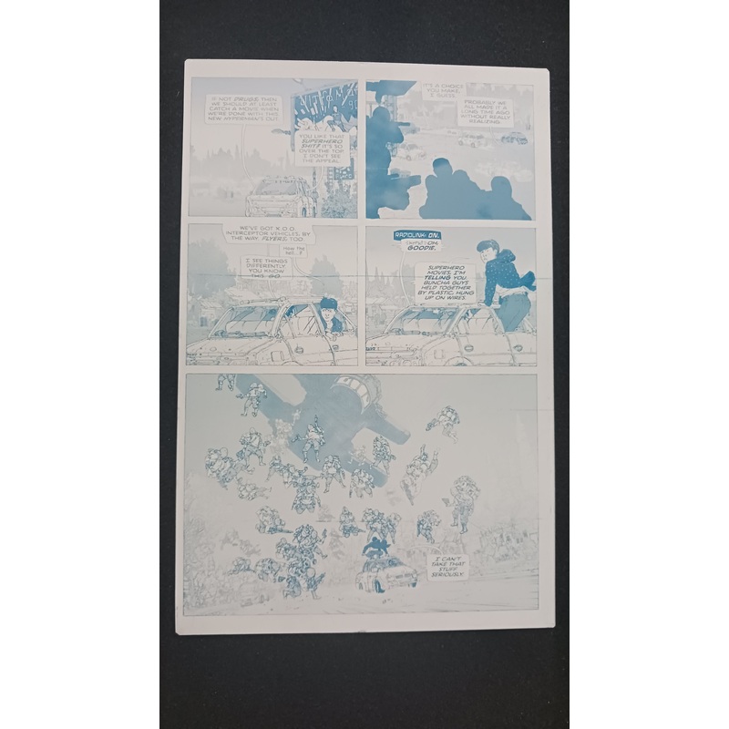 Agent of W.O.R.L.D.E #2 – Page 7 – Cyan – Comic Printer Plate – PRESSWORKS