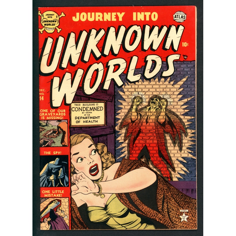 Journey into Unknown Worlds (1951 2nd Series Atlas) # 14 Raw F COLOUR TOUCH (101747)