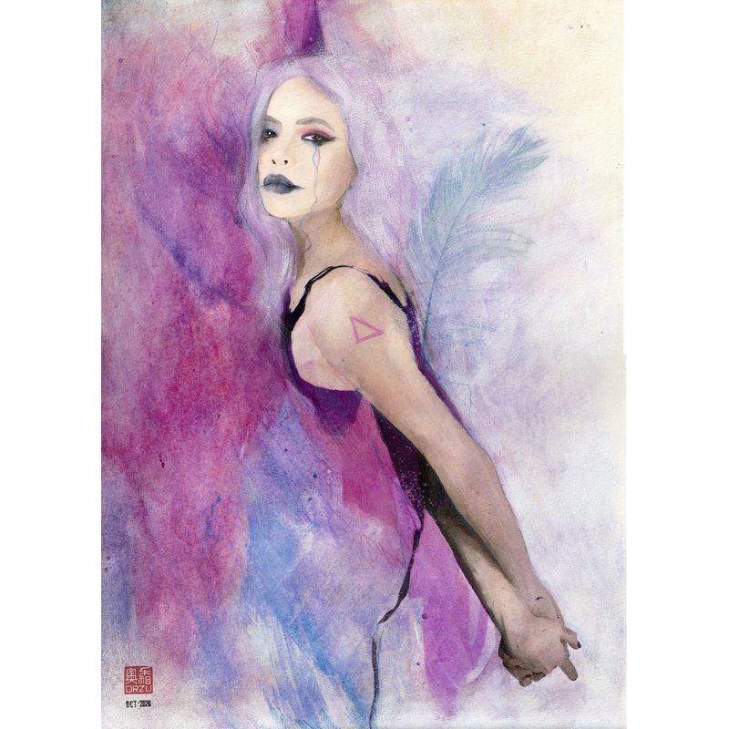 Zu Orzu Original Art Departure Illustration