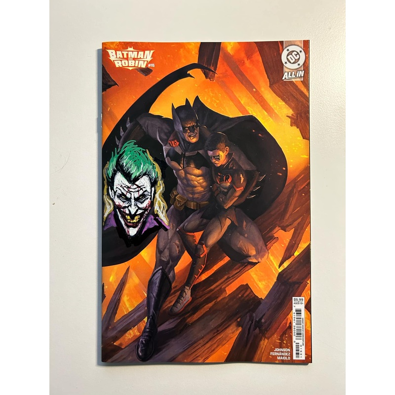 Aaron Bartling Original Art Batman and Robin #15 Remarqued Cover 3