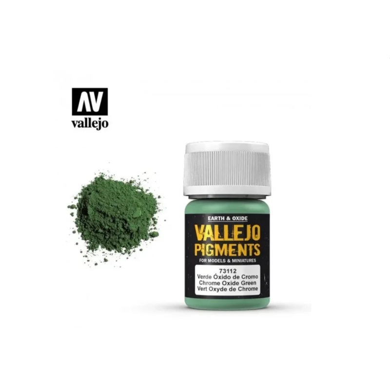 Vallejo Pigment 30ml – Chrome Oxide Green
