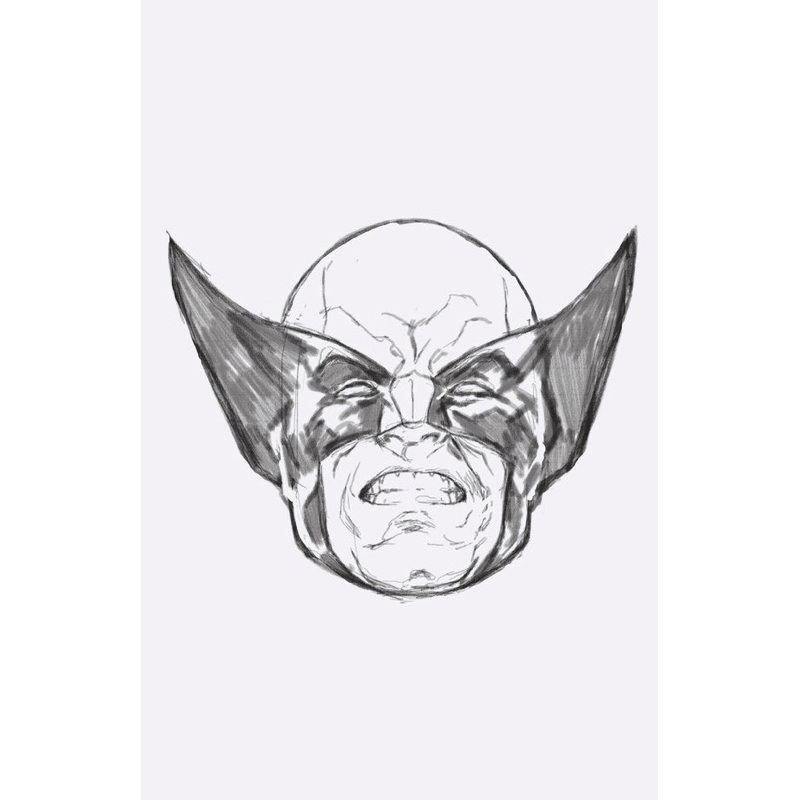 WEAPON X-MEN #1 1:50 Mark Brooks Headshot Sketch Virgin Variant