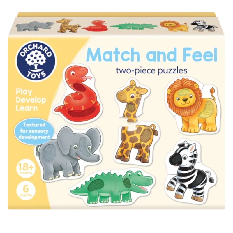 Orchard Toys – Match and Feel Two-Piece puzzles
