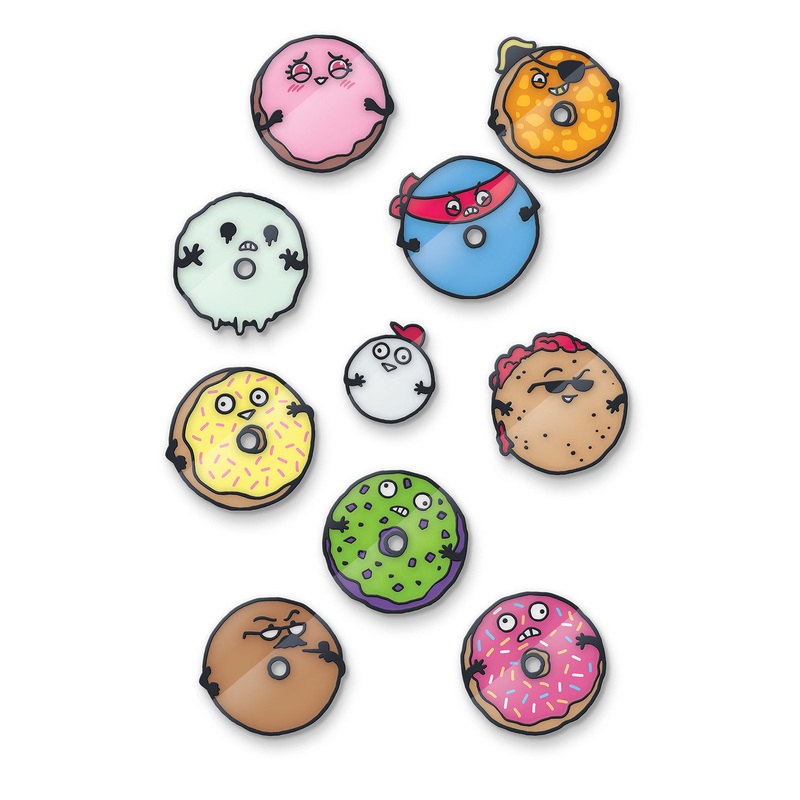 Donut Squad pin badges bundle – series 1 and 2