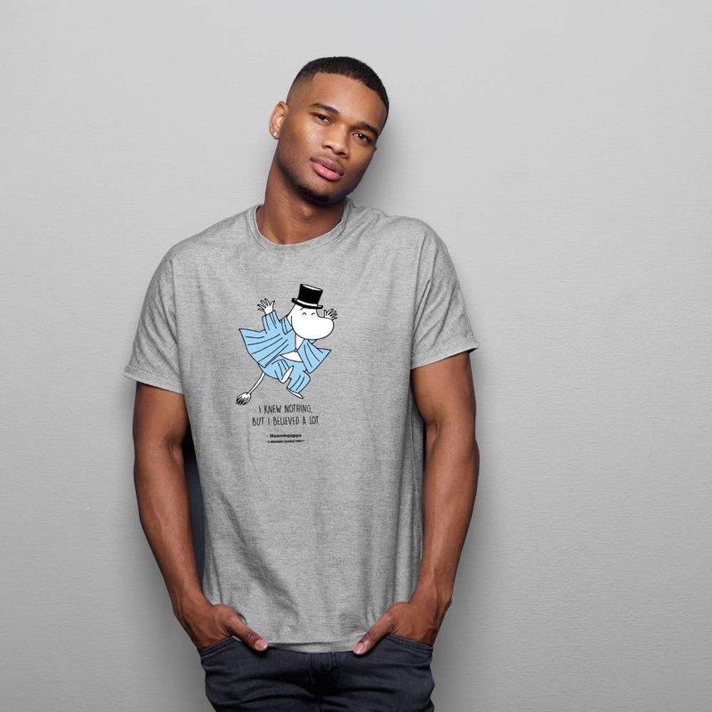 Moominpappa Believed T-shirt Grey XS
