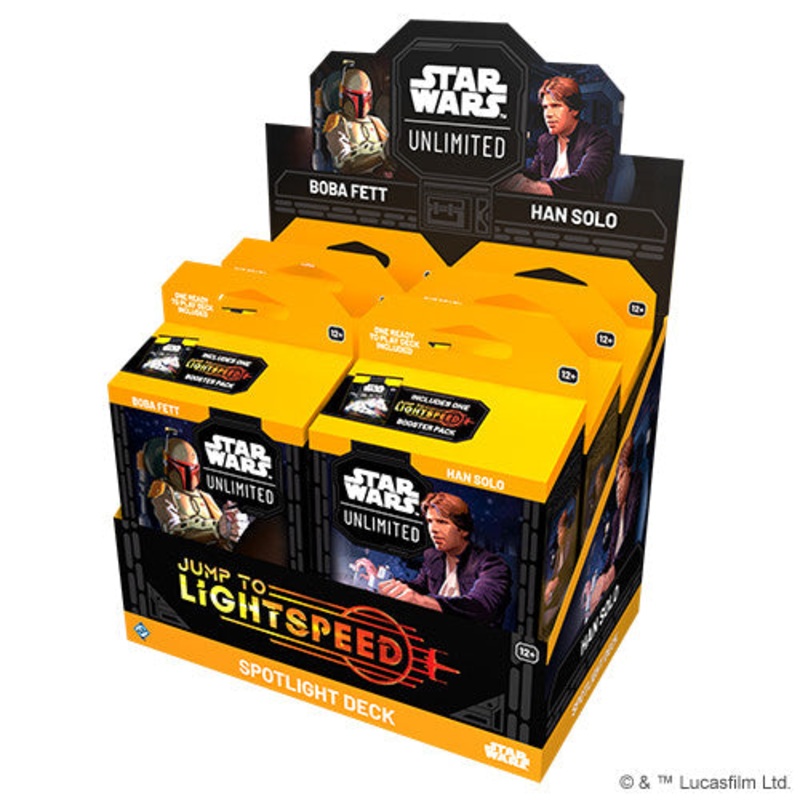 Fantasy Flight Games Star Wars Unlimited – Jump to Lightspeed Spotlight Deck Display