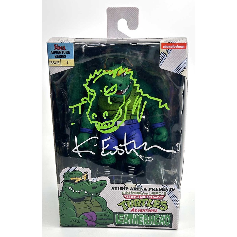 TMNT (Archie Comics) Stump Wrestling Leatherhead Stunning Headsketch Remarque