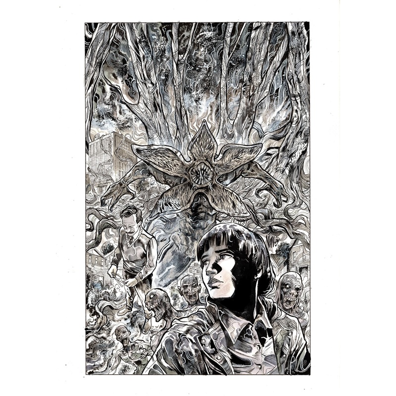 Vincenzo Riccardi Original Art Stranger Things: Tales from Hawkins 2 #1 Cover