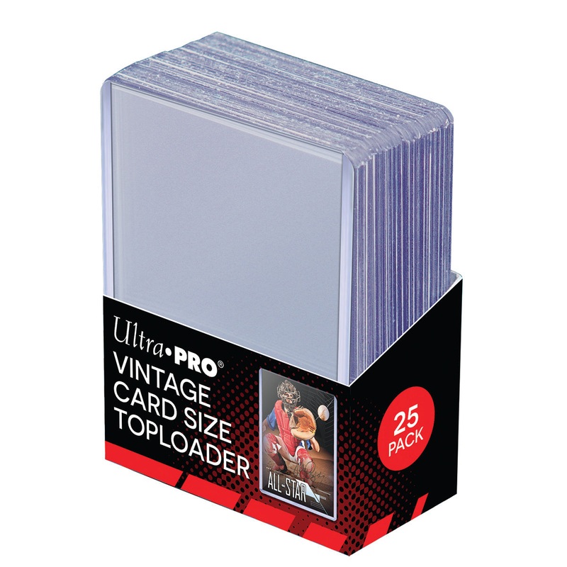 Ultra Pro Vintage Card Sized Toploader 25-Piece Set 2-5/8 Inch x 3-3/4 Inch