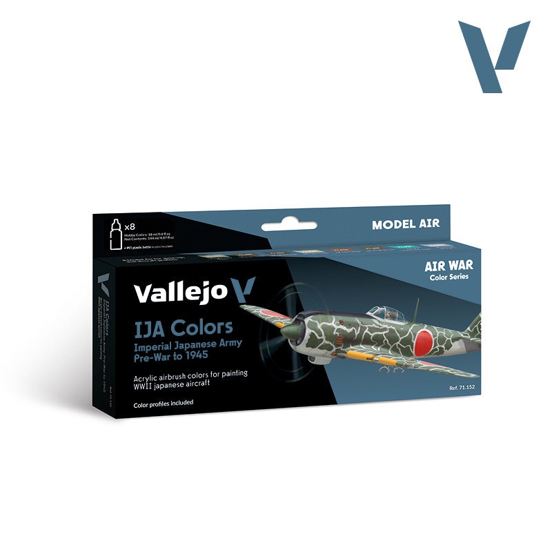 Vallejo Model Air Imperial Japanese Army (Ija) Colours Pre-War to 1945 8-Colour Paint Set