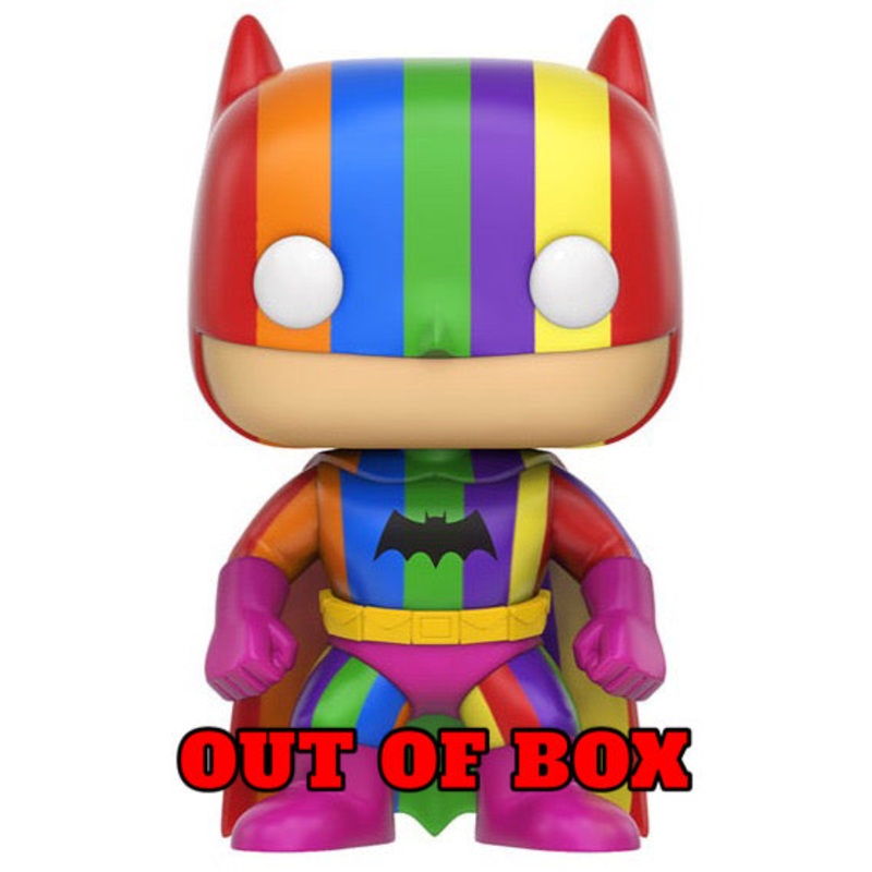 BATMAN #01 (OUT OF BOX/NO BOX) (RAINBOW) (2016 NYCC EXCLUSIVE) FUNKO POP FINE – HEAVY PAINT BLEMISHES / HEAVY PAINT SCUFFS / OUT OF BOX