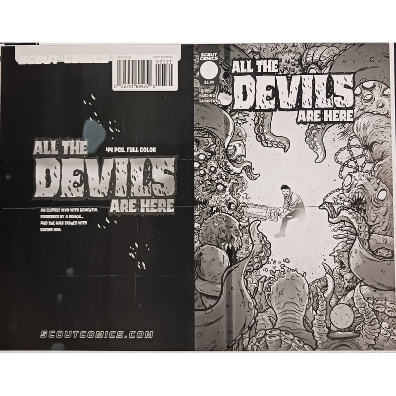 All The Devils Are Here #1 – 1:10 Retailer Incentive – Cover – Black – Comic Printer Plate – PRESSWORKS – Matt Harding