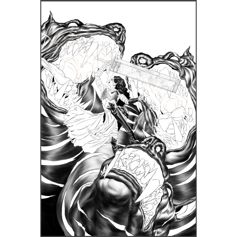 Mattia De Iulis Original Art Absolute Wonder Woman #4 Cover