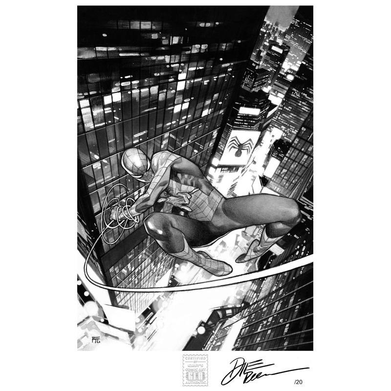 20 Limited Numbered, Signed & Remarqued Editions Available – Dike Ruan Ultimate Spider-Man 12×19″ Limited Edition Giclee Signed Only
