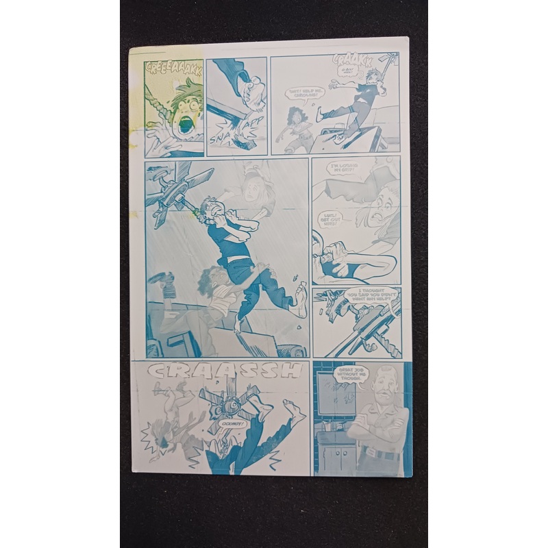 Deadfellows #1 – Page 24 – PRESSWORKS – Comic Art – Printer Plate – Cyan