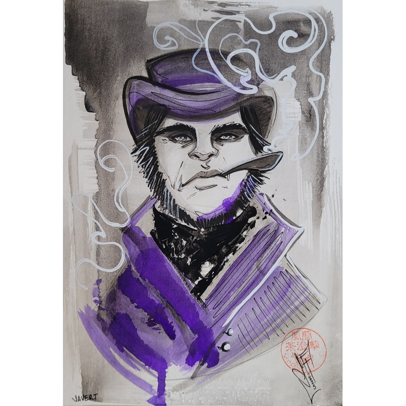 Francesca Fantini Original Published Upper Deck Javert Art