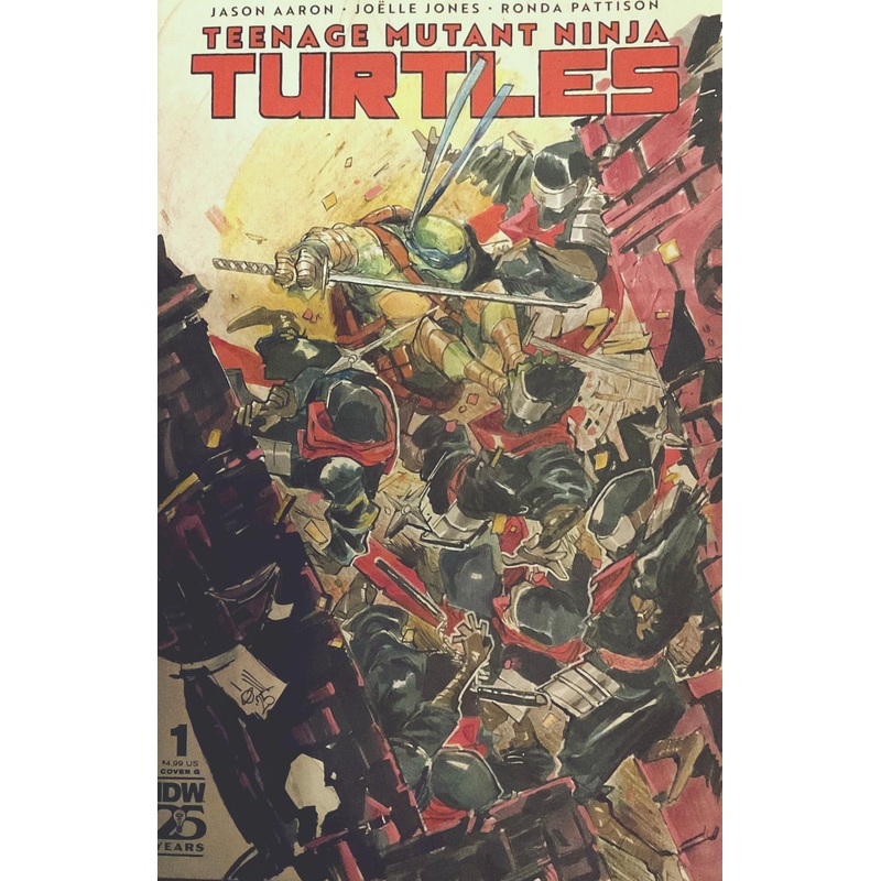 Dennis Menheere Original Art TMNT Blank Cover