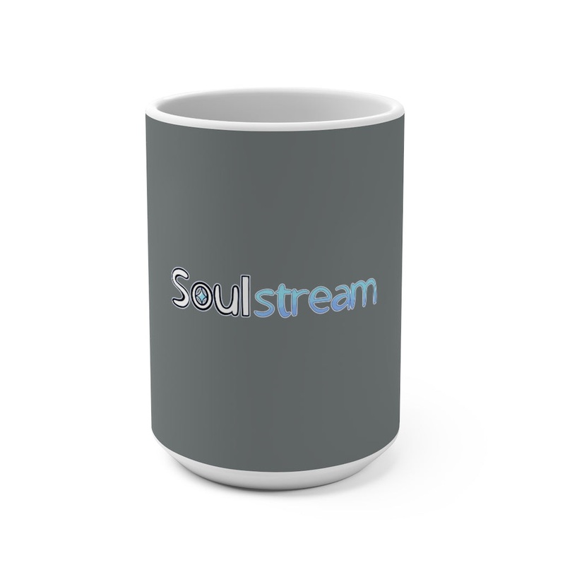 Soulstream (Logo Design) –  Grey Mug 15oz 15oz