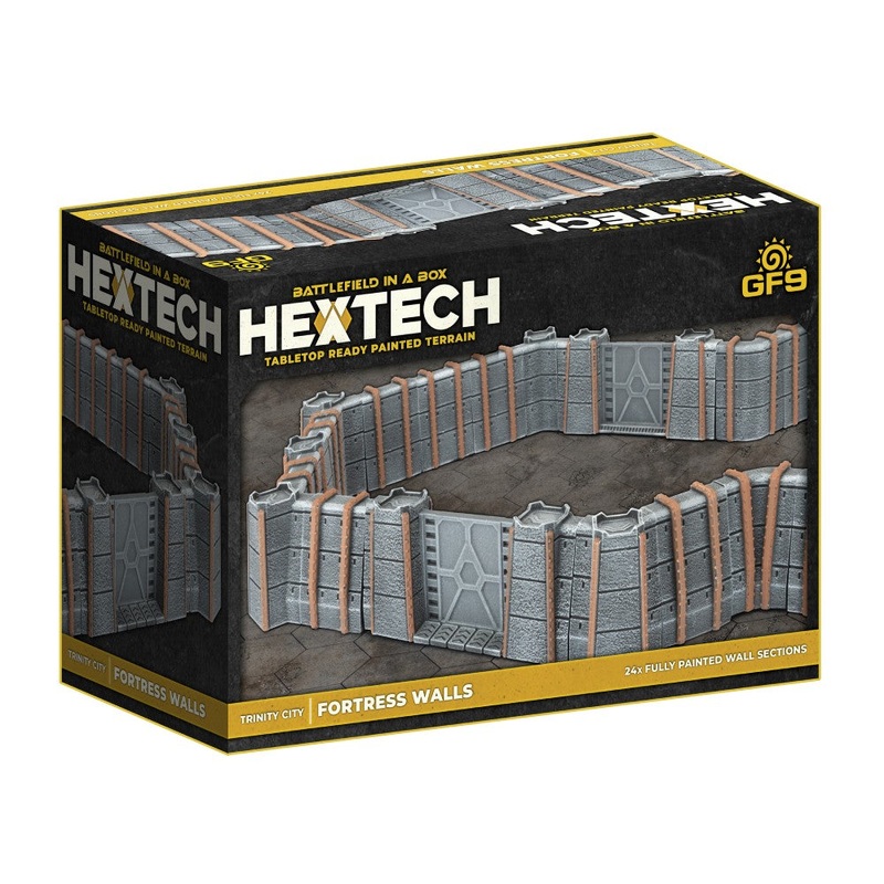 Gale Force Nine Hextech Trinity City Terrain – Fortress Walls