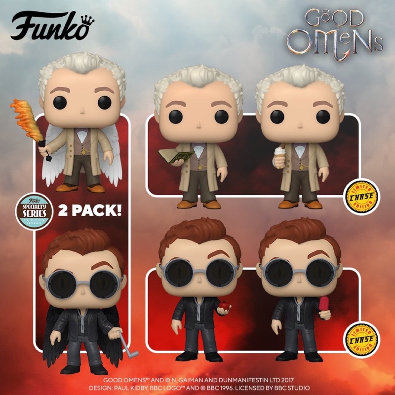 Funko Pop! Television: Good Omens Bundle of 6 w/ Chase