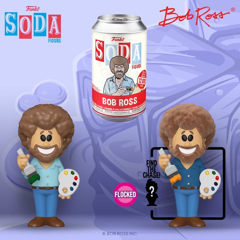 Funko Pop! Vinyl Soda: Bob Ross – Bob Ross  w/ chance of Chase Single