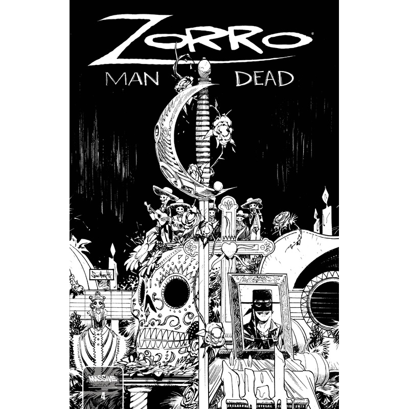 ZORRO MAN OF THE DEAD #4 | CVR B MURPHY B&W