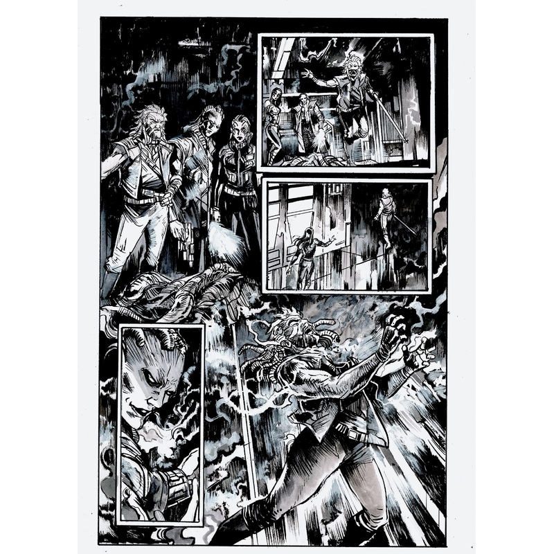 Vincenzo Riccardi Original Art Star Wars: Tales From The Death Star Page 11