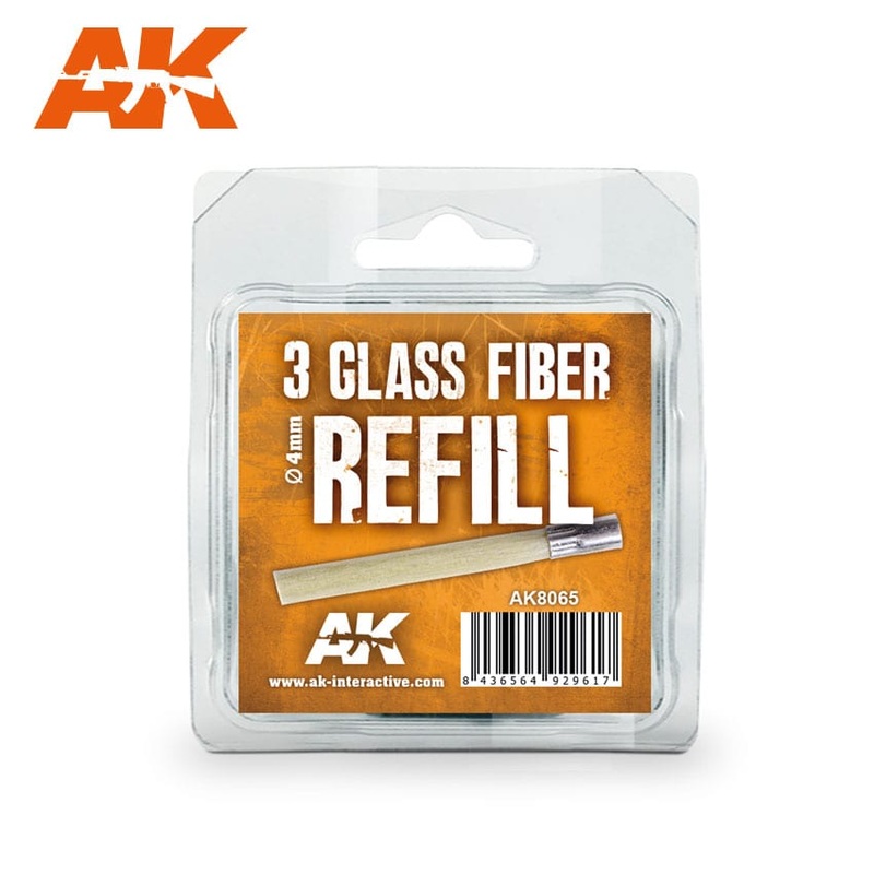 AK Interactive – Glass Fibre Refills 3-Piece Set
