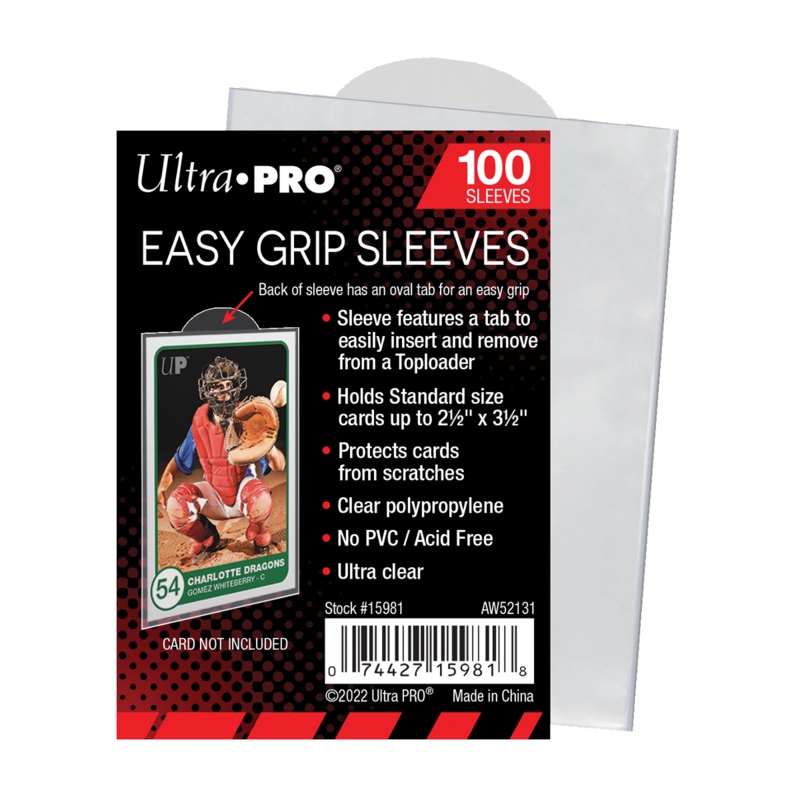 Ultra Pro UP15981 Easy Grip Card Sleeves 100-Piece Set 2-1/2″ x 3-1/2″