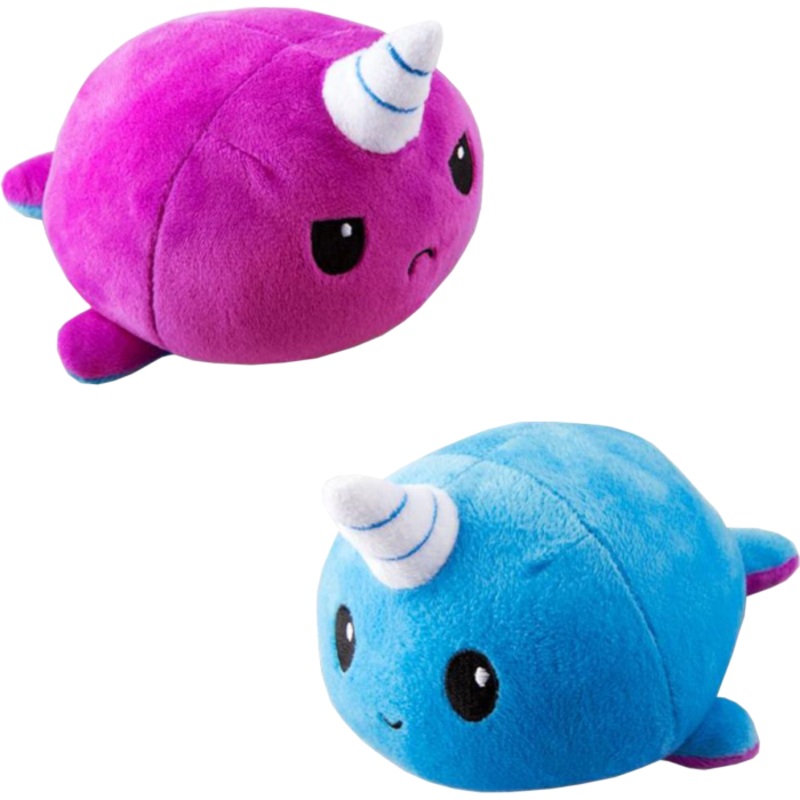 Reversible Plushie – Narwhal Purple/Blue
