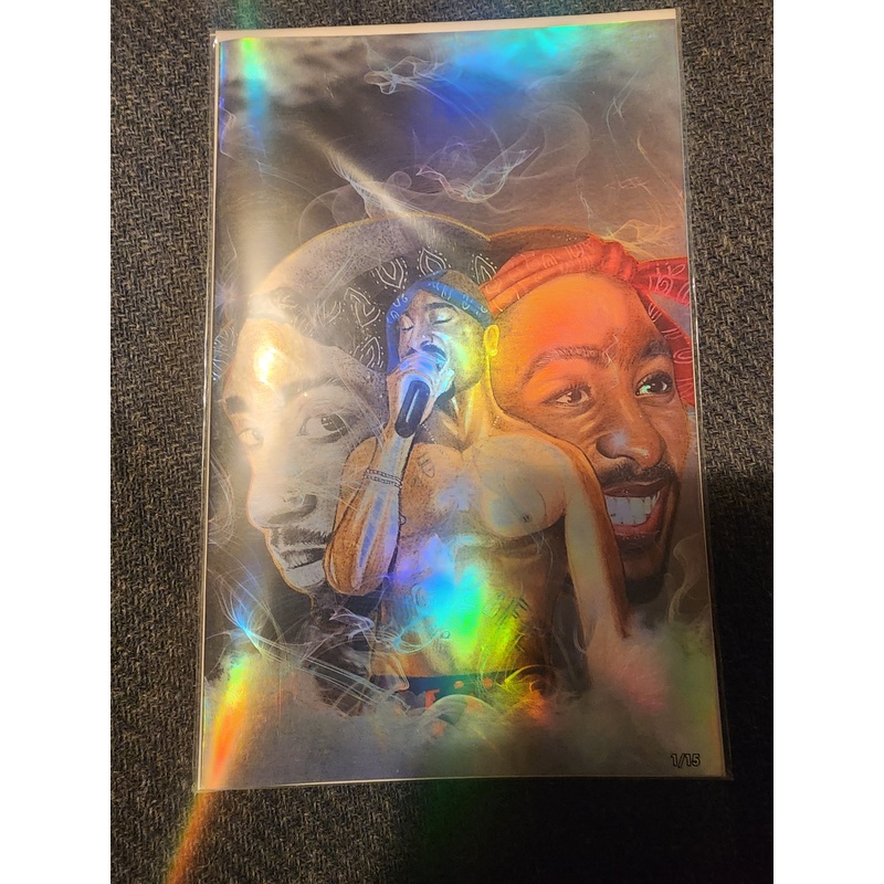 Tupac: Tribute HOLO FOIL Grey  #1 Megacon 2025 Ltd To 15 with COA