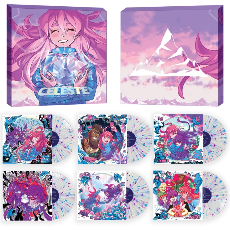 Celeste Complete Sound Collection 6xLP Boxset Clear with Purple Blue and White Splatter Vinyl