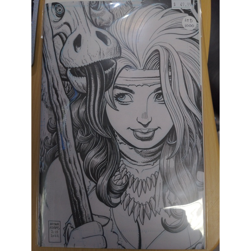 Rogue: The Savage Land #1 Arthur Adams Black & White virgin variant (limited to 1000 copies)