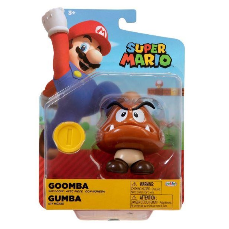 World of Nintendo 4-Inch Action Figures Wave 42 Goomba with coin by Jakks Pacific