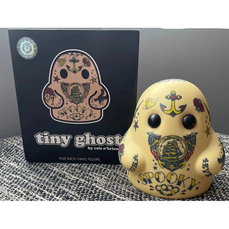 BIMTOY! TINY GHOST VINYL FIGURE (INKED UP EDITION) (5 INCH) (LE 350) NM – MODERATE/HEAVY SHELF-WEAR