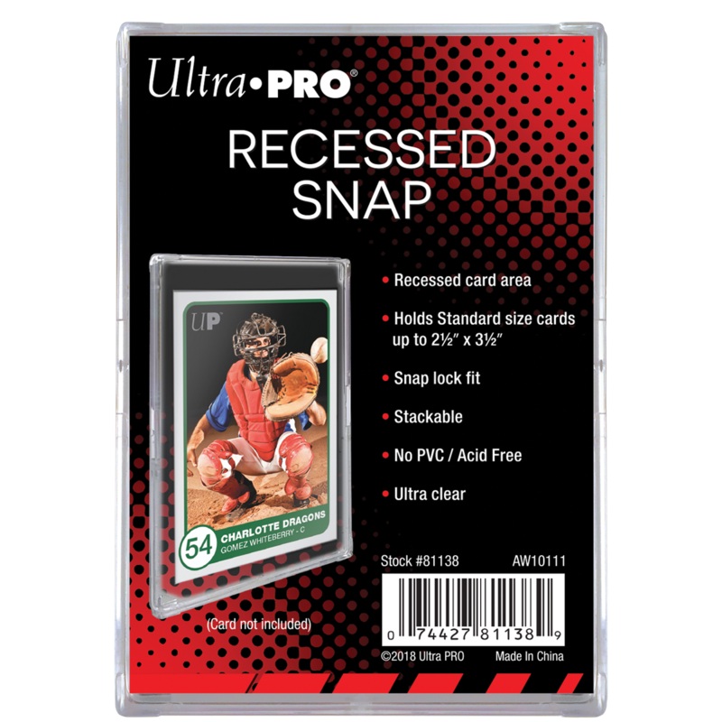 Ultra Pro UP81138 Recessed Snap Card Holder
