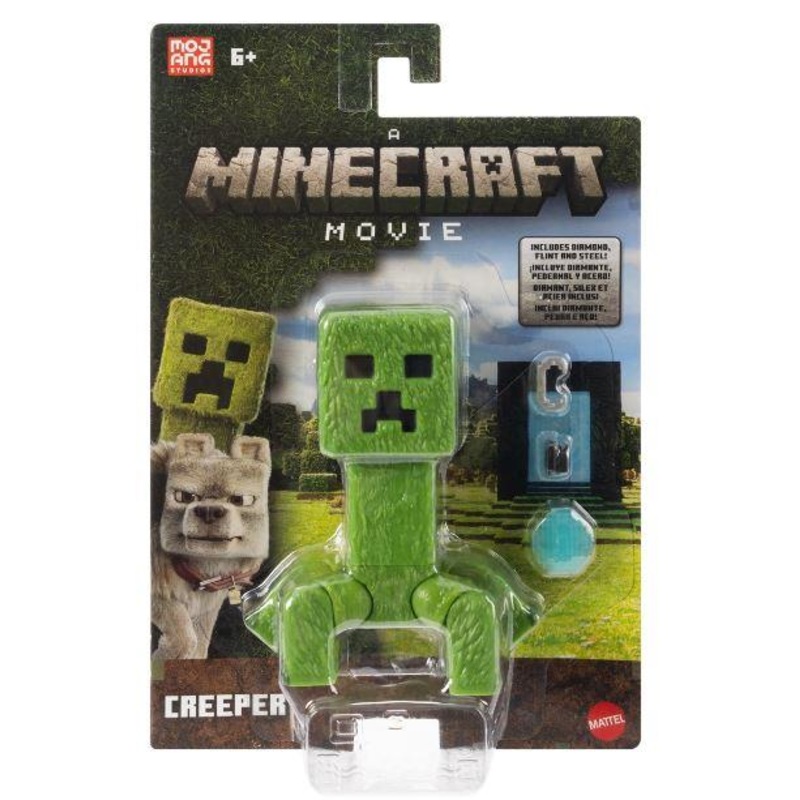 A Minecraft Movie Creeper Action Figure by Mattel