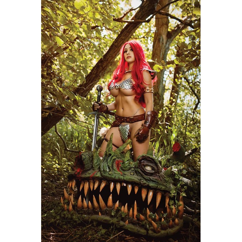RED SONJA BLACK WHITE RED #2 CVR H 1:30 COSPLAY INCV