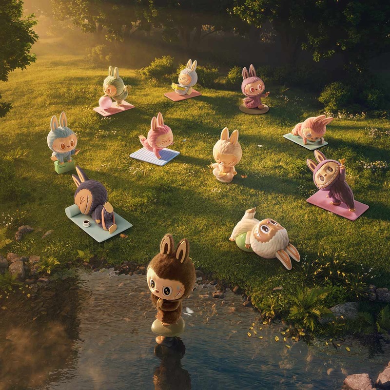 [In Stock] POPMART THE MONSTERS Labubu THE MONSTERS Lazy Yoga Series Figures Blind Box (SEALED) Single Sealed Blind Box