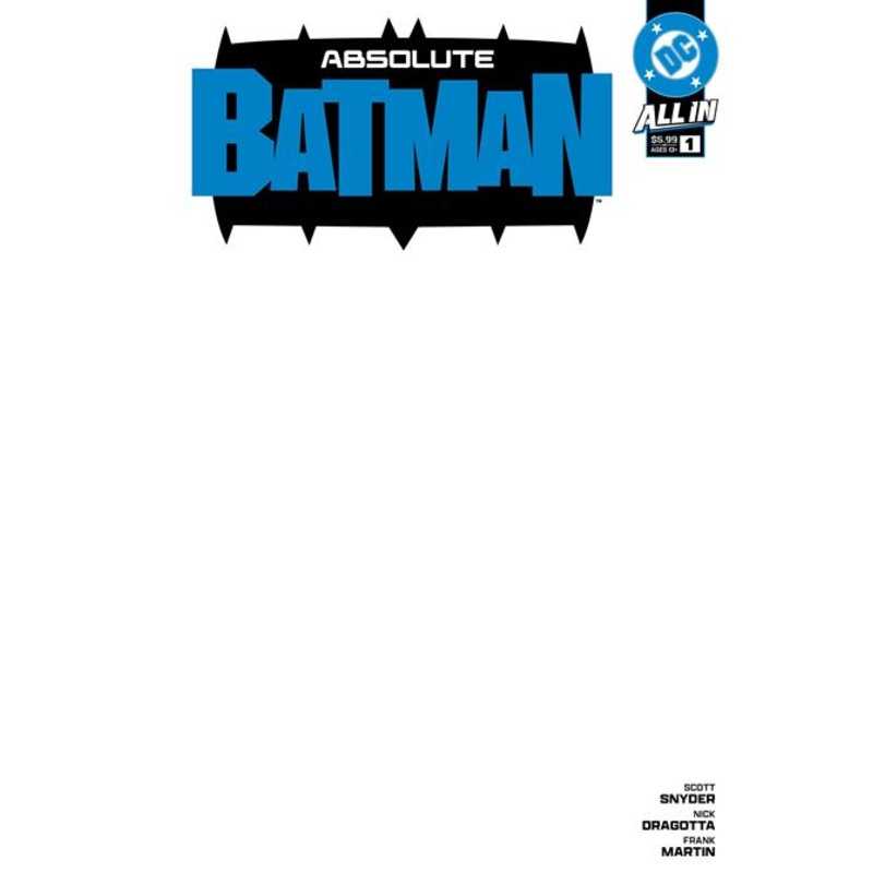 ABSOLUTE BATMAN 1 BLANK VARIANT