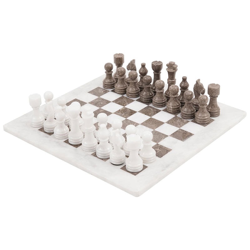 Chess Set with Storage – Oceanic/White 38cm
