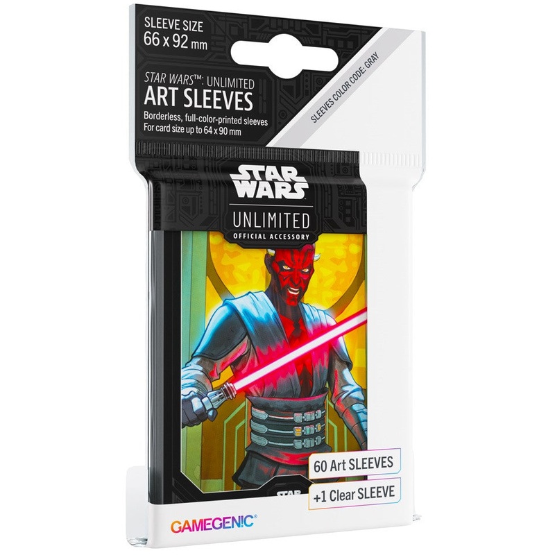 Gamegenic Star Wars Unlimited Art Sleeves – Darth Maul