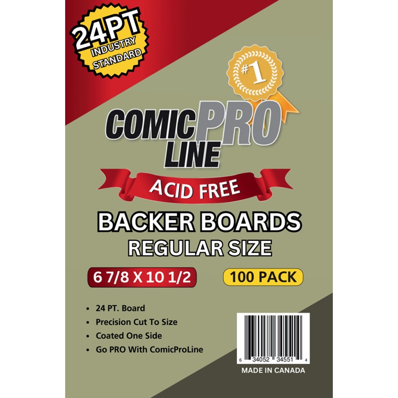 24pt Regular Comic Backing Boards