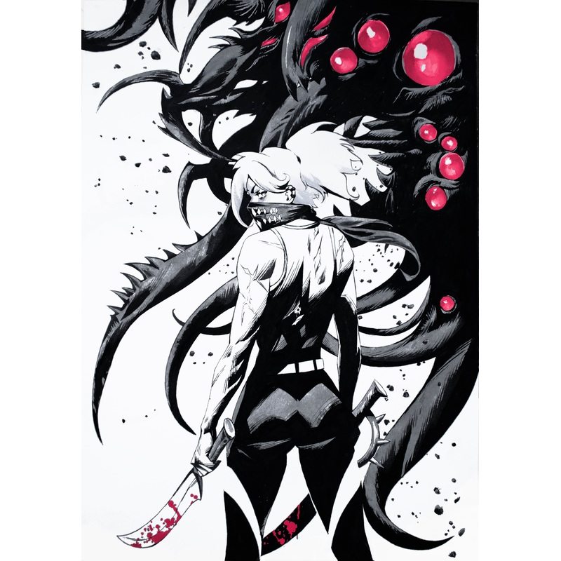 Yona Saura Original Art Erica Slaughter Illustration