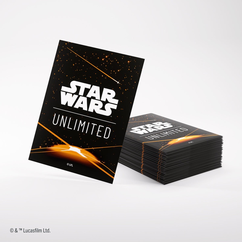 Gamegenic – Star Wars Unlimited Art Sleeves 66 mm x 92 mm – Card Back Orange